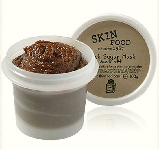 Маска - скраб для лица Skinfood Black Sugar Mask Wash Off